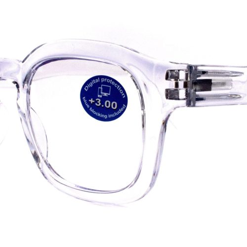 apollo blue light glasses blue blocker reduce eyestrain ar anti glare 125300 large square clear ny fifth avenue reading glasses ny fifth avenue 732675