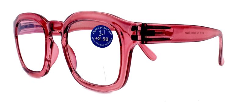 apollo blue light glasses blue light blocker reduce eyestrain ar anti glare 125 300 large square pink ny fifth avenue reading glasses ny fifth avenue 617357