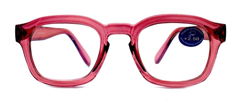 apollo blue light glasses blue light blocker reduce eyestrain ar anti glare 125 300 large square pink ny fifth avenue reading glasses ny fifth avenue 766474