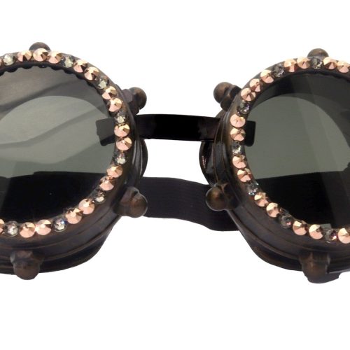 bling steampunk goggles diesel vintage style burning man rave eyewear wasteland steampunk goggles vintage style retro sunglasses ny fifth avenue 245246