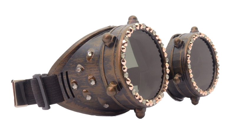 bling steampunk goggles diesel vintage style burning man rave eyewear wasteland steampunk goggles vintage style retro sunglasses ny fifth avenue 790047