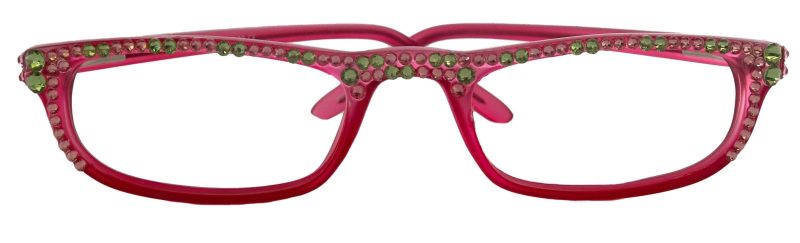 bling women reading glasses w rose peridot genuine european crystals 150275 pink ny fifth avenue ny fifth avenue 516765