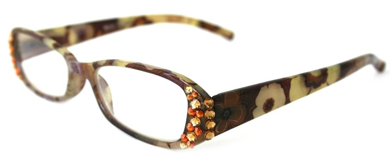 blossom bling reading glasses for women w light colorado cooper 1504 450 6 floral brown ny fifth avenue reading glasses ny fifth avenue 443204