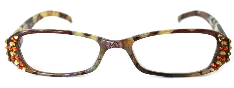 blossom bling reading glasses for women w light colorado cooper 1504 450 6 floral brown ny fifth avenue reading glasses ny fifth avenue 627517