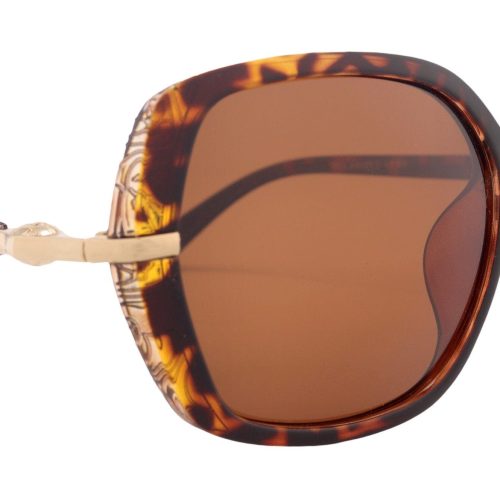 ellis polarized women sunglasses 11mm polarized amber lenses 100 uva uvb protection brown tortoise square trendy ny fifth avenue sunglasses ny fifth avenue 159034