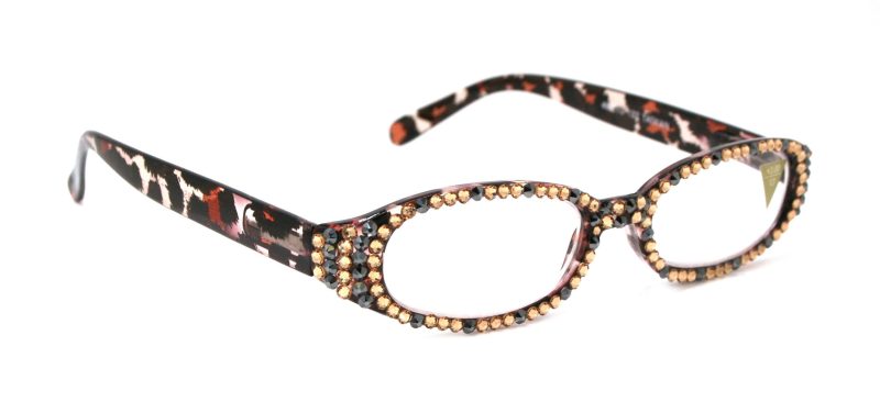 isabella bling reading glasses women w full all over l colorado hematite genuine european crystals leopard ny fifth avenue reading glasses ny fifth avenue 702505