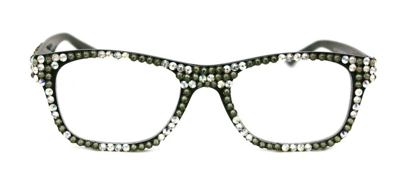 kelly bling reading glasses 4 women w full all overblack diamond ab aurora borealis genuine european crystalssquare ny fifth avenue reading glasses ny fifth avenue 830146