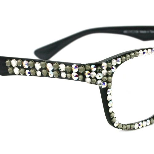 kelly bling reading glasses 4 women w full all overblack diamond ab aurora borealis genuine european crystalssquare ny fifth avenue reading glasses ny fifth avenue 943608