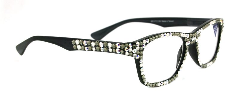 kelly bling reading glasses 4 women w full all overblack diamond ab aurora borealis genuine european crystalssquare ny fifth avenue reading glasses ny fifth avenue 943608