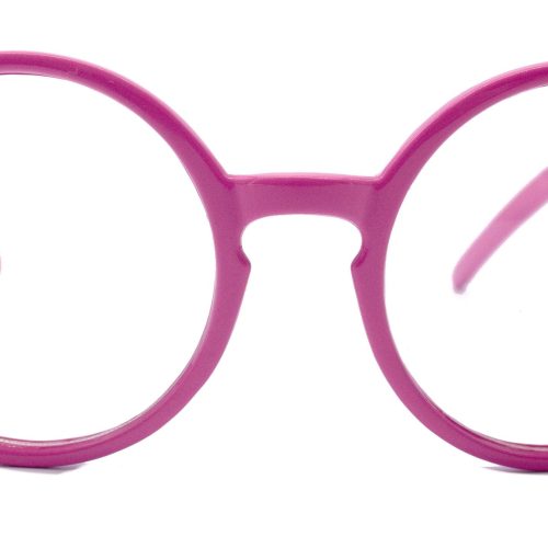 mabel premium true round vintage eyeglasses non prescription dark pink circle eye medium protective eyewear ny fifth avenue reading glasses ny fifth avenue 926787