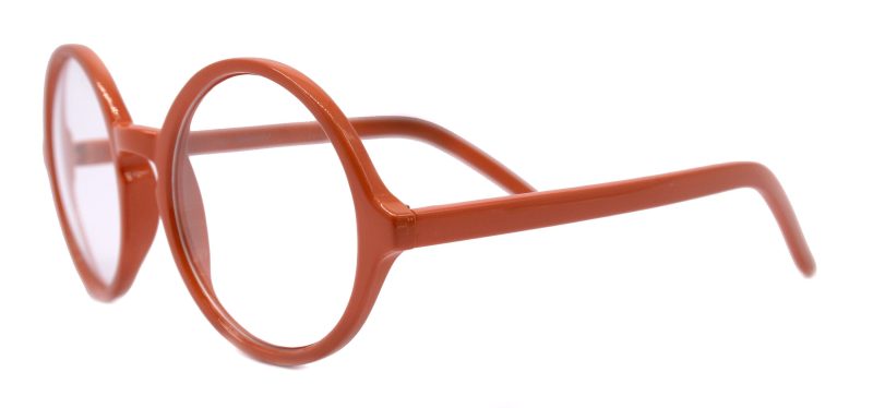 mabel premium true round vintage eyeglasses non prescription orange circle eye medium protective eyewear ny fifth avenue reading glasses ny fifth avenue 238911