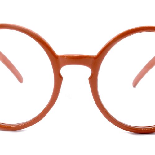 mabel premium true round vintage eyeglasses non prescription orange circle eye medium protective eyewear ny fifth avenue reading glasses ny fifth avenue 698375