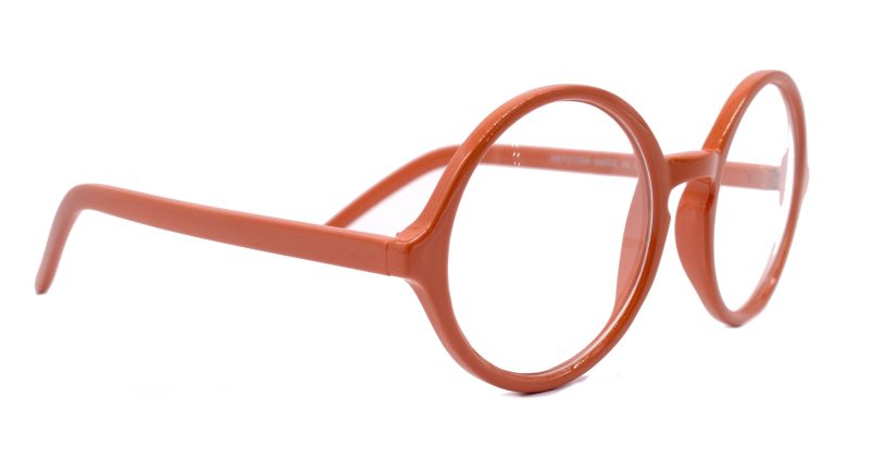 mabel premium true round vintage eyeglasses non prescription orange circle eye medium protective eyewear ny fifth avenue reading glasses ny fifth avenue 897483