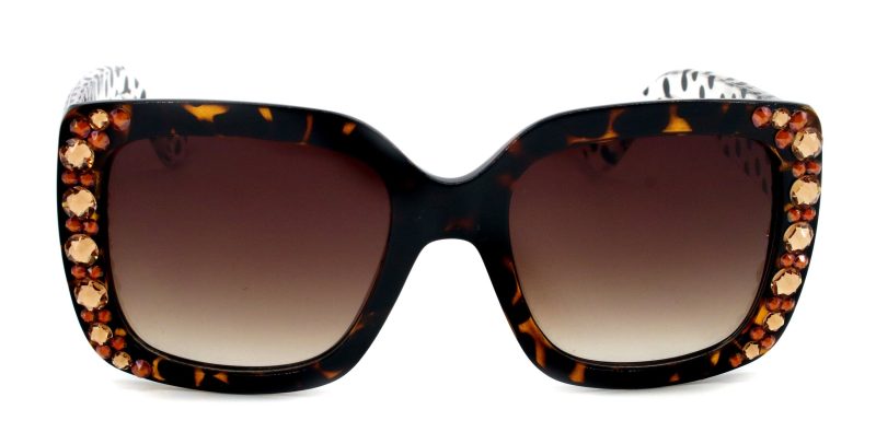 minnie bling women sunglasses w l colorado cooper genuine european crystals brown n polka dot translucent ny fifth avenue sunglasses ny fifth avenue 249857