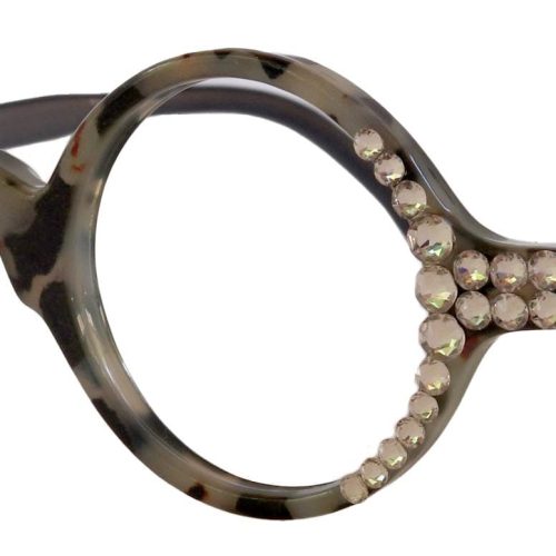 picasso bling women reading glasses w clear genuine european crystals round black tortoiseshell ny fifth avenue ny fifth avenue 560284