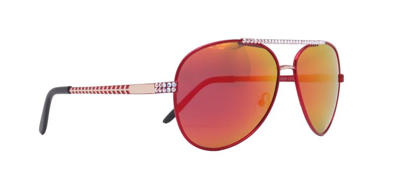 piloto bling aviator polarized women sunglasses w genuine european crystals red 100 uv protection ny fifth avenue sunglasses ny fifth avenue 911500