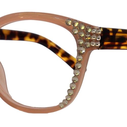 savannah bling reading glasses 4 women w clear genuine european crystals 1253 tortoise brown n tan ny fifth avenue ny fifth avenue 348206