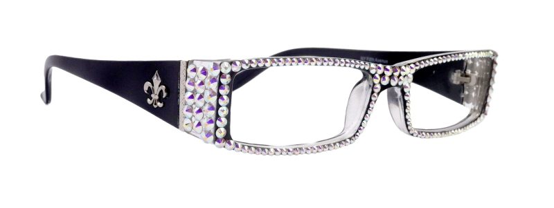 the french full bling fleur de lis women reading glasses w ab aurora borealis genuine european crystals ny fifth avenue reading glasses ny fifth avenue 688107