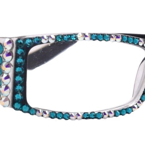 the french full bling fleur de lis women reading glasses w ab aurora borealis n turquoise genuine european crystals ny fifth avenue reading glasses ny fifth avenue 754288