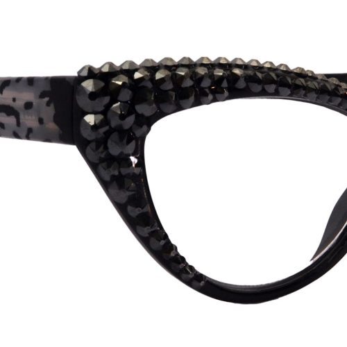 the lynx bling reading glasses 4 women w 2x full top hematite genuine european crystals magnifying cat eye ny fifth avenue reading glasses ny fifth avenue 558166