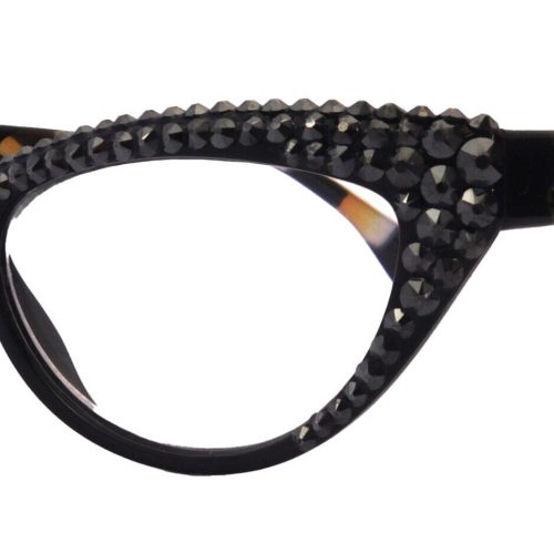 the lynx bling reading glasses 4 women w 2x full top hematite genuine european crystals magnifying cat eye ny fifth avenue reading glasses ny fifth avenue 718688