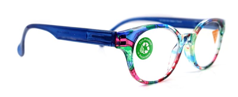 versailles premium reading glasses high end readers 125 300 blue red floral round optical frames ny fifth avenue reading glasses ny fifth avenue 326598